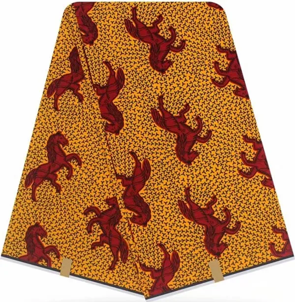 Африканская восковая печатная ткань Африканская настоящая восковая печать 6 ярдов хлопок ткань Анкара ткань для лоскутного HH-B116 - Цвет: 32