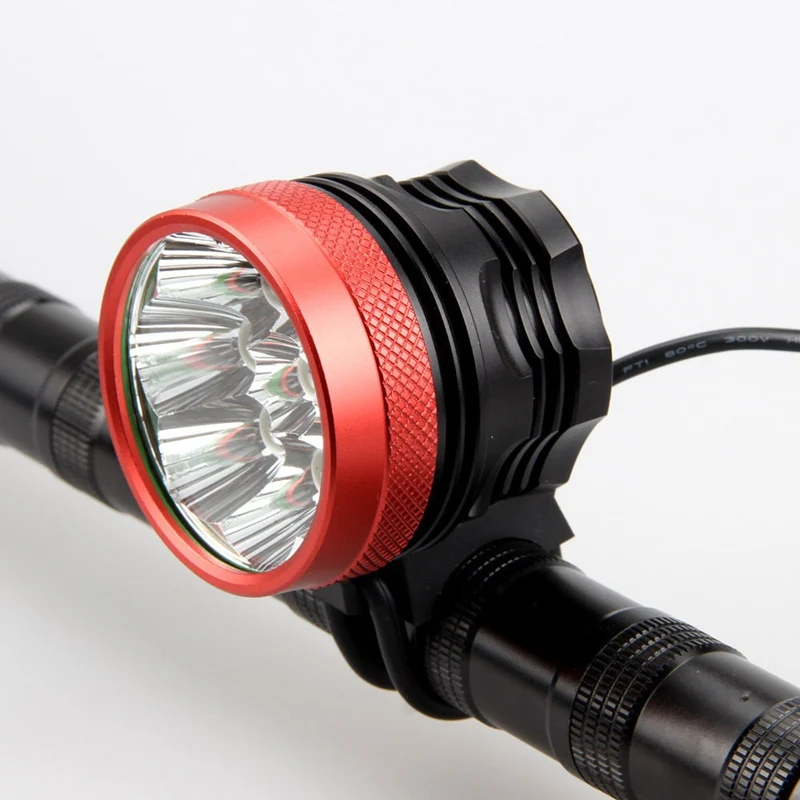 

Ultra Light 9800 lumens Bicycle Light 8x CREE XM-L T6 LED Bike Headlight Night Ride Mountain Bike Lights Headlamp Bicycle Parts