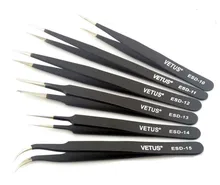 Antistatic BGA ESD Tweezers 6PCS/Lot ESD-10 ESD-11 ESD-12 ESD-13 ESD-14 ESD-15 a roll 10m 1 2m 2mm esd mat anti static mat antistatic blanket esd table mat for bga repair work