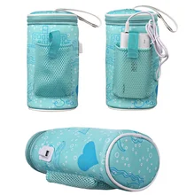 USB молочный теплее изолированный мешок переносная дорожная чашка теплее Детская бутылочка для кормления крышка Теплее Нагреватель сумка Младенческая бутылочка для кормления сумки