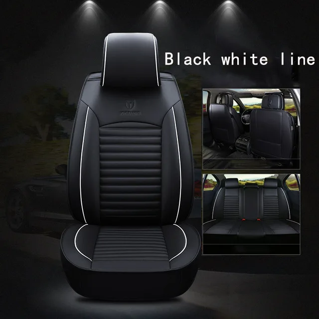 Leather car seat cover seats covers automobiles cushion for toyota wish vitz venza verso land 80