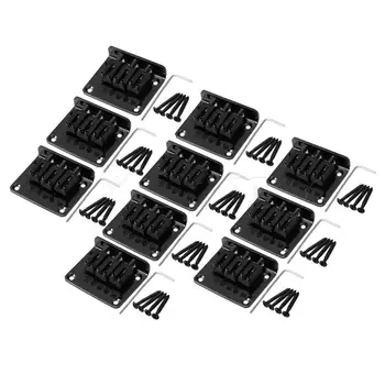 

Yibuy10 x Zinc Alloy 3 String Electric Cigar Box Guitar Bridge Tailpiece Black