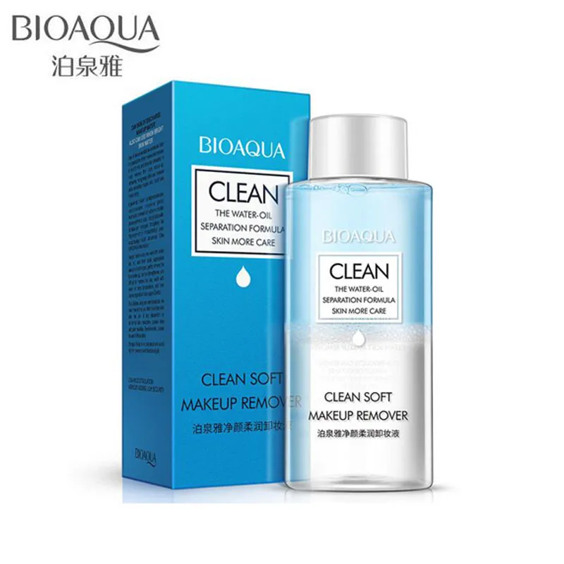 

BIOAQUA 1PC Clean soft Makeup Remover Olive Cleansing Water-oil Skin More Care Shrink Pores Cleanser Quick Dissolve Deep Clean