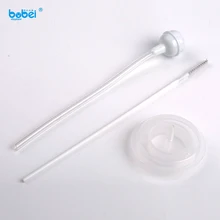 Силиконовая Мягкая соломинка с широким горлышком, набор с бусинами и соломинкой, чистящая щетка, Детские аксессуары для бутылочек с молоком, BPA бесплатно