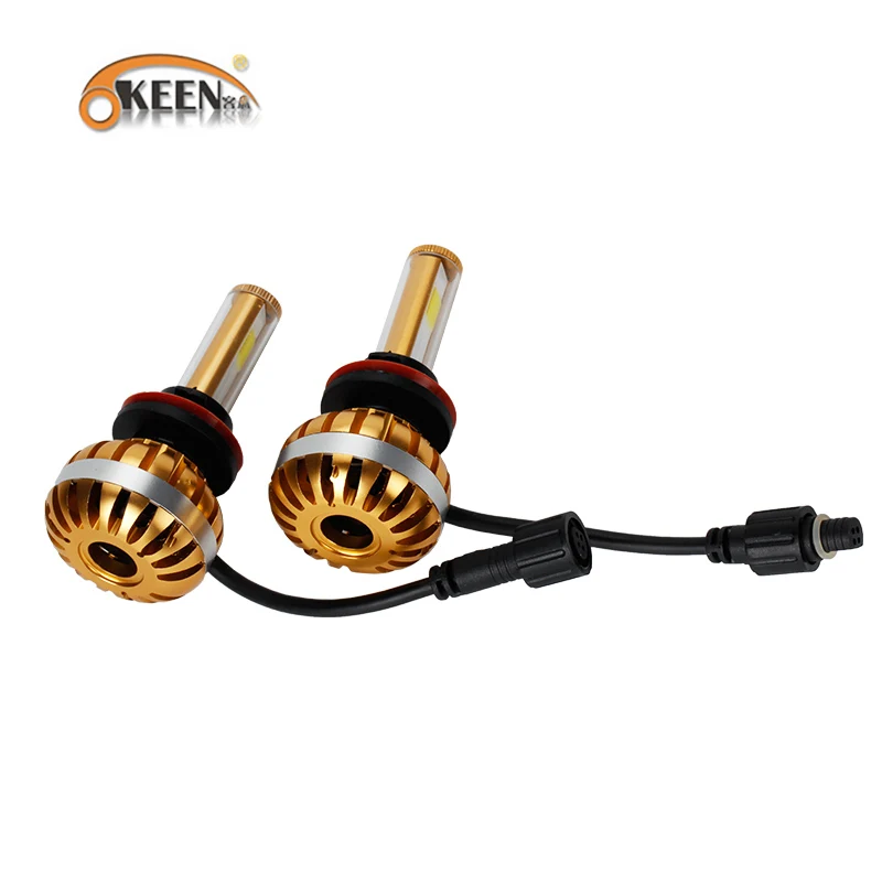 Светодиодный фонарь OKEEN H7 H4 H13 H11 H1 9005 9006 COB светодиодный белый 36 Вт 3600лм