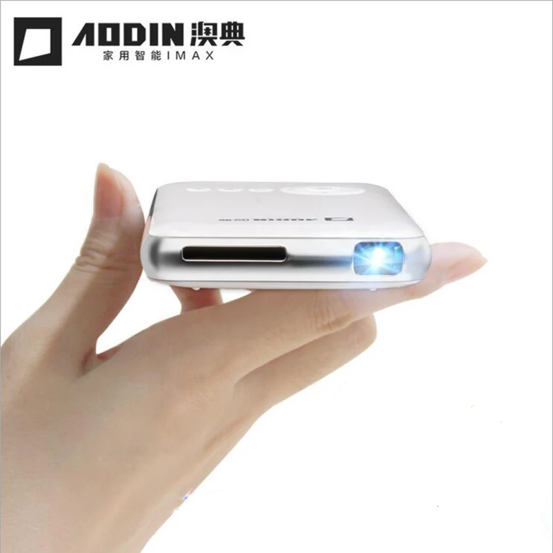 Aodin M6S mini portable 1080P DLP Projector 1GB/RAM 32G/ROM Android4.4 bluetooth4.0 wifi HDMI in