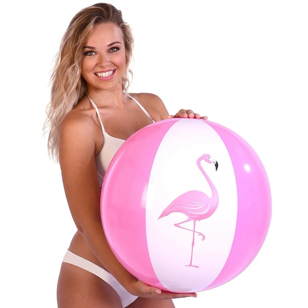 40 см Фламинго печатных надувной пляжный мяч игры на открытом воздухе волейбол на воде шар бассейн подстаканник бассейн из ПВХ и аксессуары
