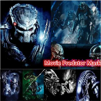 

Latex Silver Predator Mask Wolf Mask Mascara Terror Movie Masks Party Masquerade Fancy Costume Cosplay Halloween Christmas Gift