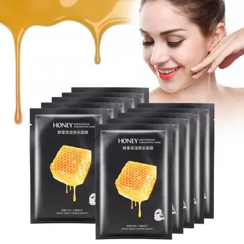 

10pcs 25g Honey Nutritious Concentrate Moisturizing Hydrating Ultra Thin Face Mask