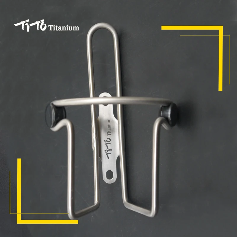 TiTo Titanium Alloy MTB/Road bike Water Bottle Cage Bicycle Drink Water Bottle Rack Holder Bike Accessories titanium alloy bolts