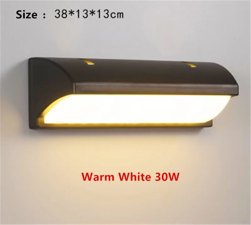 30W LED Wall Light Waterproof Porch Light Modern LED Wall Lamp Radar Motion Sensor Courtyard Garden Outdoor Light AC90~260V