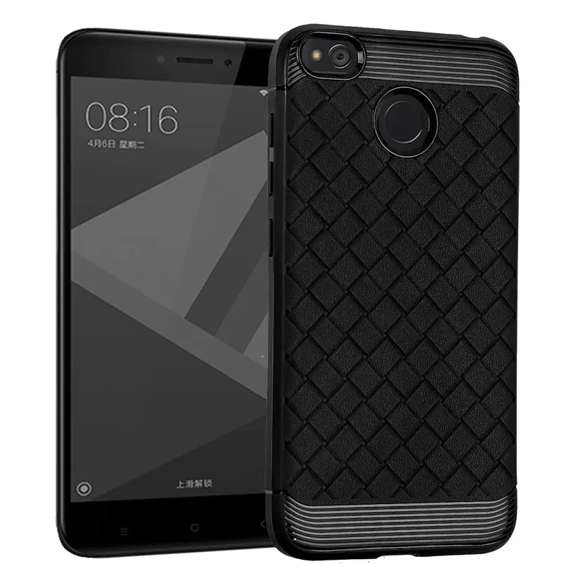 Fashion Weave Soft Back Cover Case For Xiaomi 5X A1 Redmi 5 Plus 5A 4X Note 4 Global Version 32GB 64GB Pro |