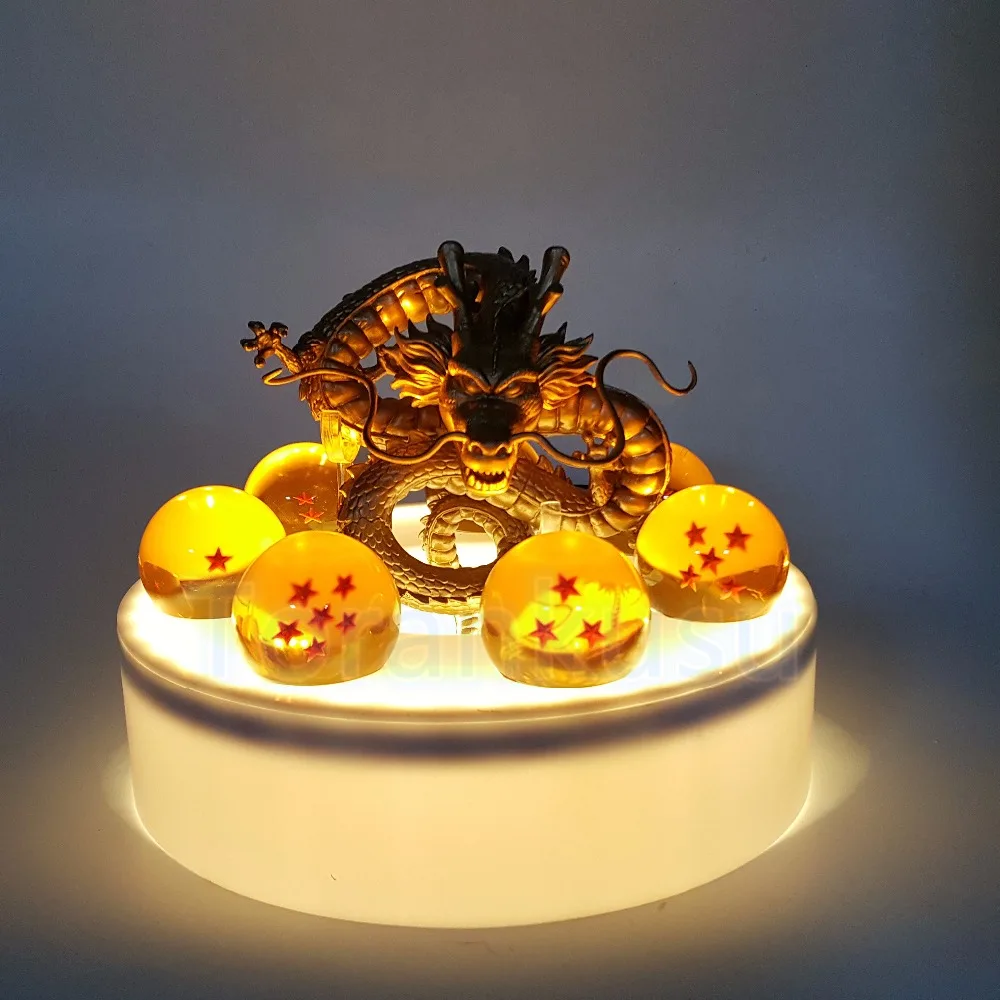 Dragon Ball Z фигурку Золотой Shenron хрустальный шар ПВХ модель игрушки аниме Dragon Ball Супер Drgaon с базовыми DBZ кукла DIY145