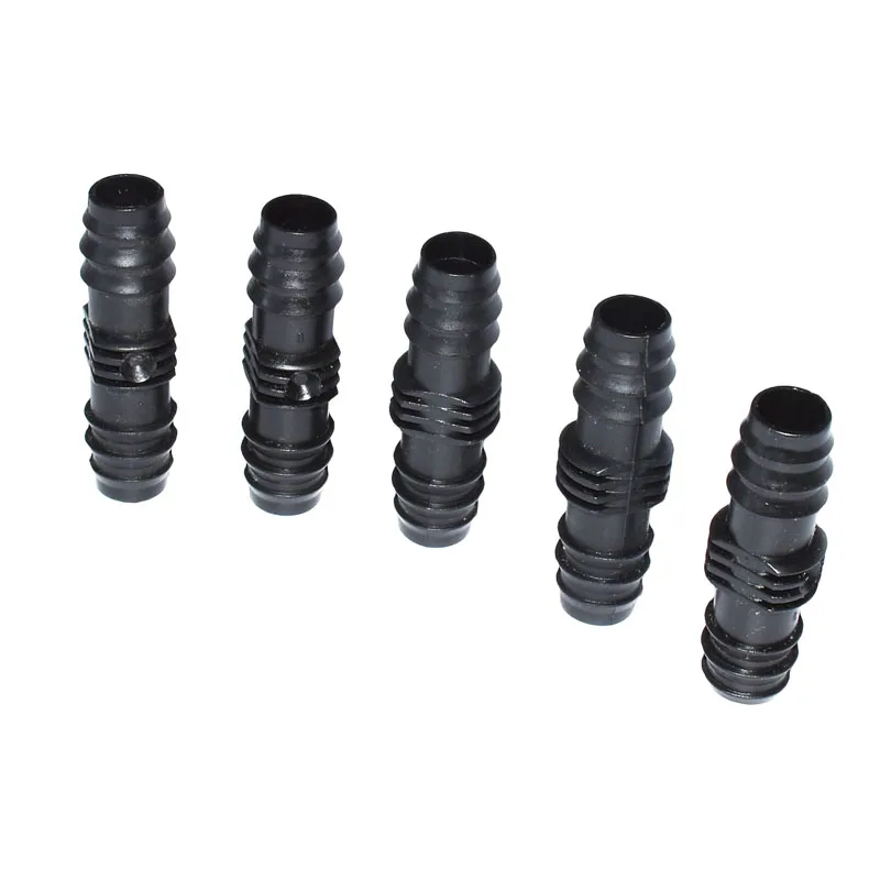 Адаптер для ремонта садового шланга 16 мм с двумя бородками 100 шт.|hose repair|16mm