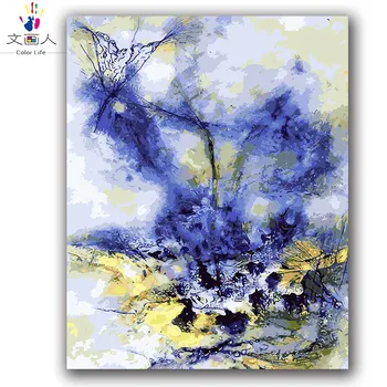 

Abstract picture numbers oil painting Chinese famous painting Abstract ink digital paint coloring by numbers with kits package
