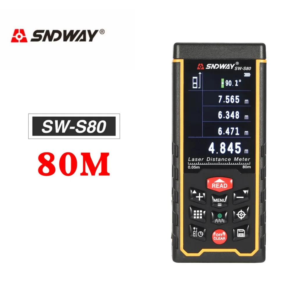 SNDWAY SW S80/120 80/120 м ручной лазерный дальномер trena лазера ленты измерить расстояние