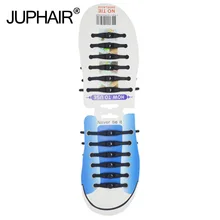 JUP 1-12 Sets(12 Root/Set)Pure Black Lace Shoelace Flat Elastic Silicone Men Women Sneakers Sport Basketball Running Shoes Round