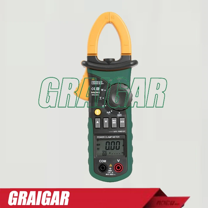 MS2208 Auto Range Digital Power Clamp Meter with 6000 Countsin Clamp