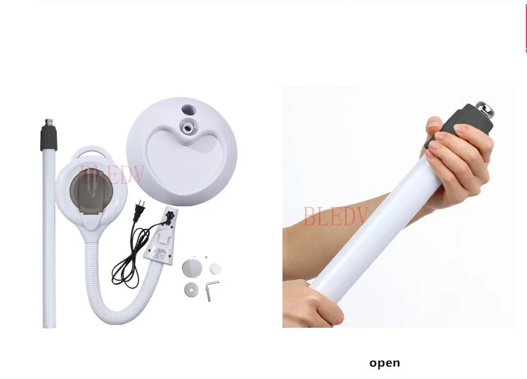 Professional LED Lamp Magnifying Glass Cold Ligth Operation Floor Shadowless Lamp Magnifier for Bea - 32872239694