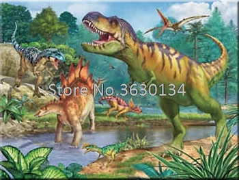 

3D DIY Diamond Painting Cross Stitch Kits Dinosaur Diamond Embroidery Square Drill Diamond Mosaic Decoration Rhinestones