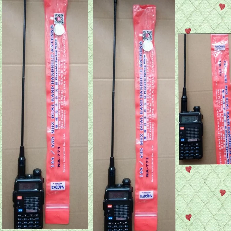 

144/430MHZ dual band NAGOYA NA771 antenna SMA-Female connector for baofeng 5R 888s UV82 Kenwood walkie talkie antenna