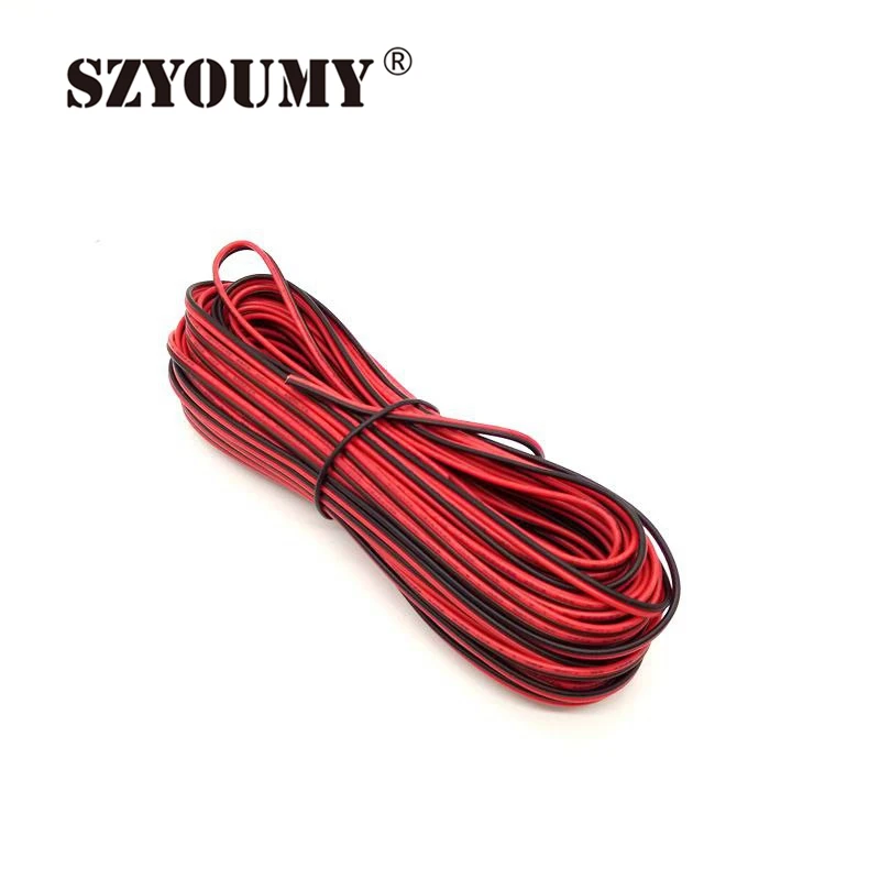 Светодиодный Удлинительный кабель SZYOUMY 100 м/лот 2 шпильки тонкий медный провод