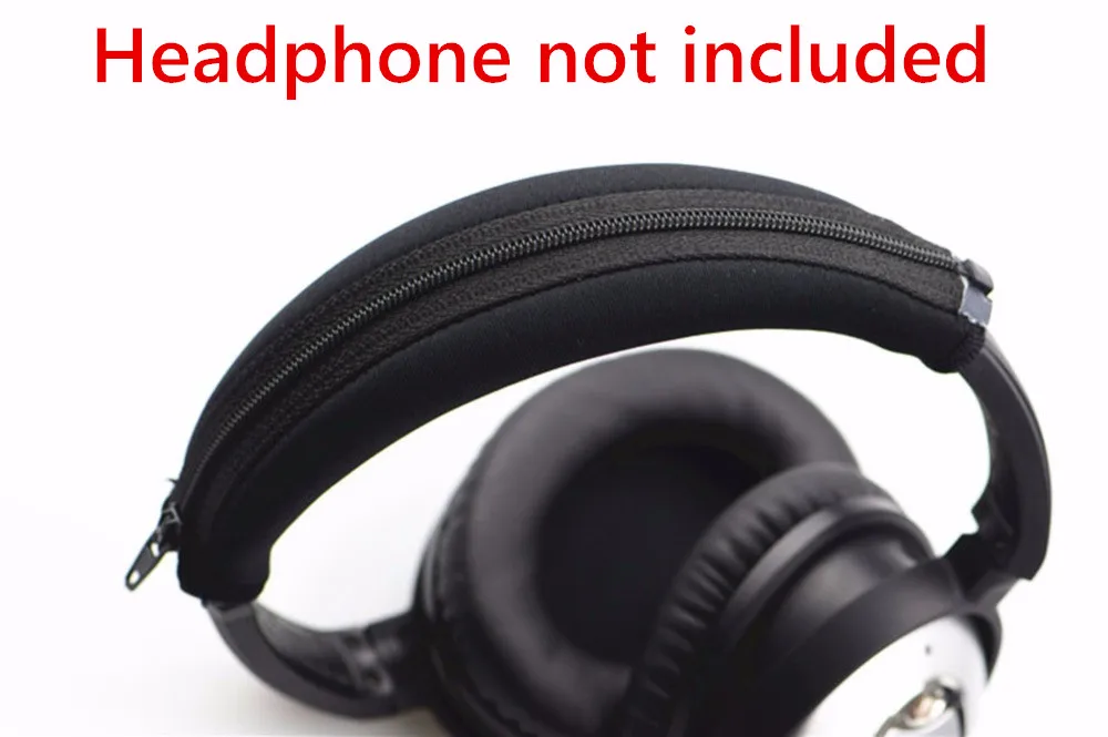 Black Replacement Head Band Headband with Zipper Cushions Cups Pads