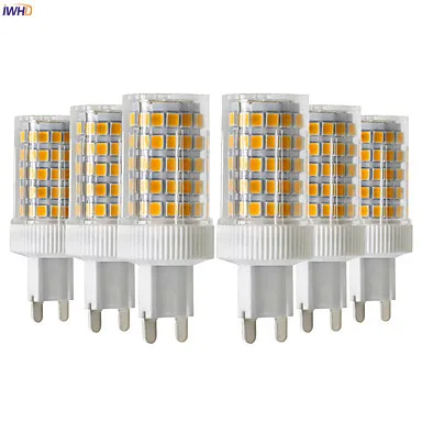 

IWHD 6pcs 4W LED Lamp G9 220V 86xsmd3528 320LM G9 LED Bulb Ceramic Bi-pin Lights Replace Halogen Dimmable 110v-220v