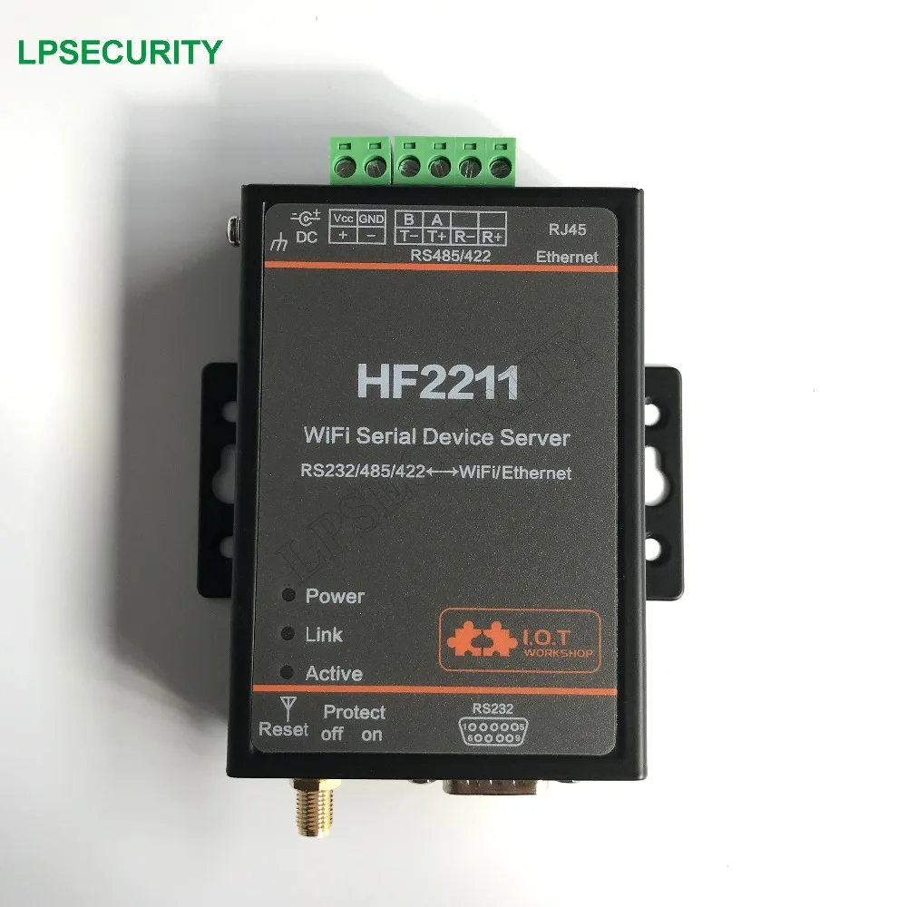 WideDC Вход 5~ 36VDC ModbusTCP/RTU обмен RS422/RS232/485 до Wi-Fi модель HF2211