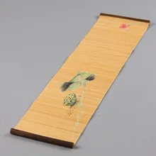 01 чайные аксессуары коврик для стола бамбуковая занавеска Бамбуковый Коврик для сушки Чая бамбуковый коврик 10 см* 45 см