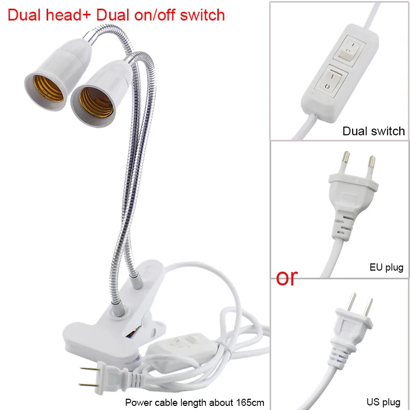 Лампа для выращивания растений, светильник 290 светодиодный, полный спектр, двойная головка, светильник для выращивания растений, цветов, домашний, гидропонный, парниковый светильник ing