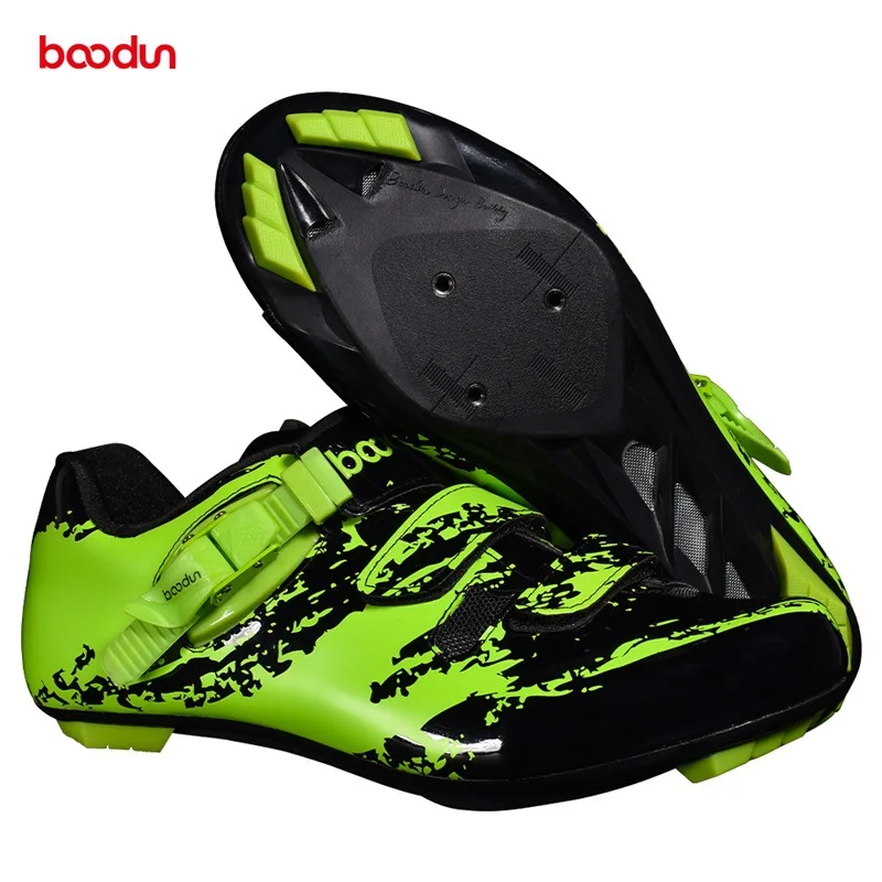 BOODUN Men's Road Bike Shoes Nylon Sole Breathable Antiskid New Cycling Shoes Road Bicycle Racing Shoes with Cycling Cleats