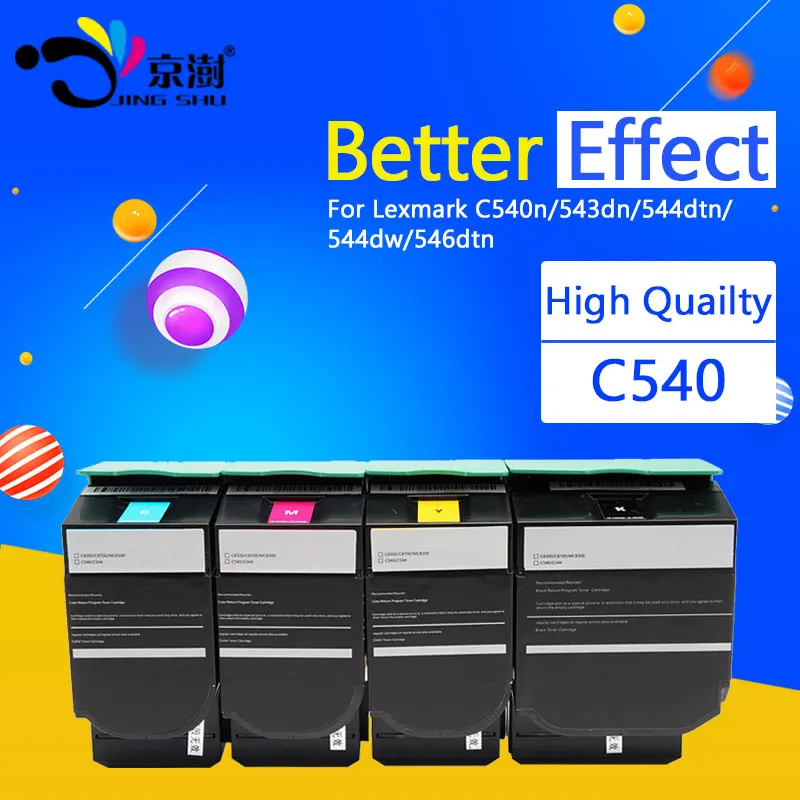 1pcs C540 Toner Cartridge Compatible for Lexmark C540n C543dn C544dtn C544dw C546dtn printer | Компьютеры и офис