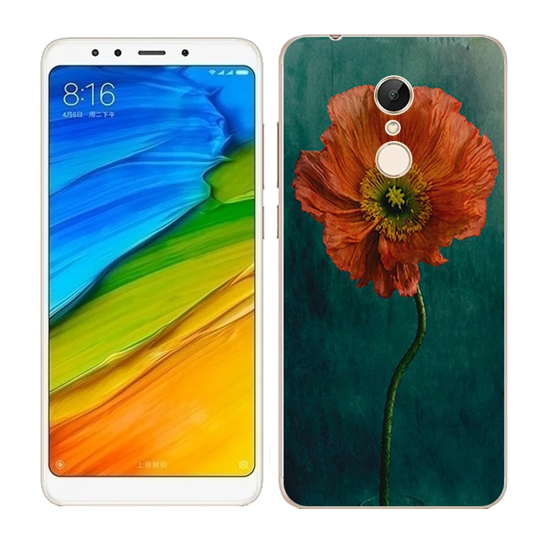 Чехол для Xiaomi Redmi 5 мягкие телефонные чехлы из ТПУ с рисунком|mobile phone cases|case for xiaomiphone