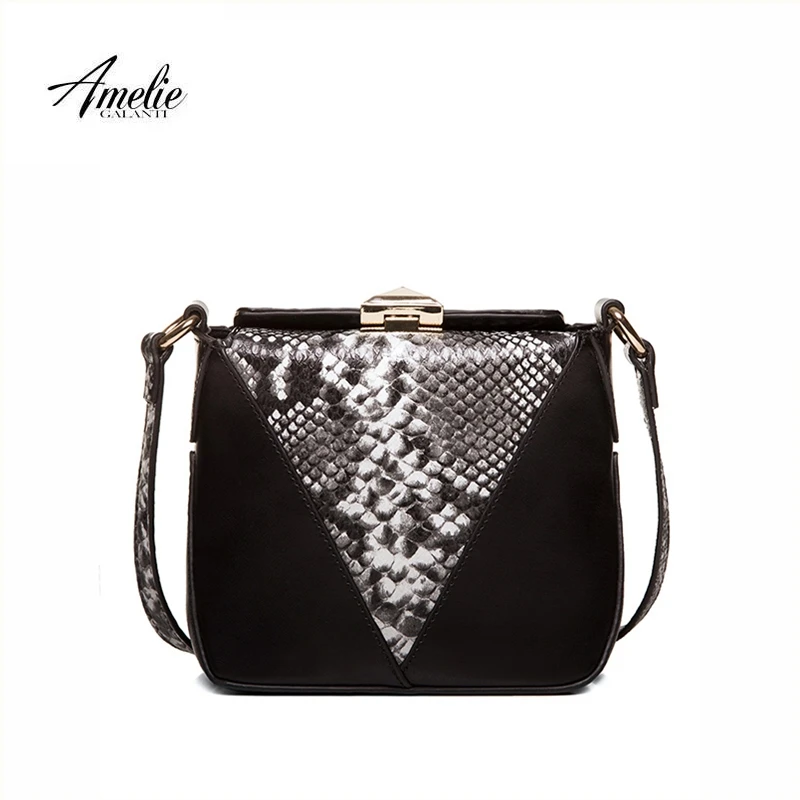 

AMELIE GALANTI Women small messenger bag Flap small Hard Ladies Shoulder & Crossbody Bags Fashion Patchwork Versatile