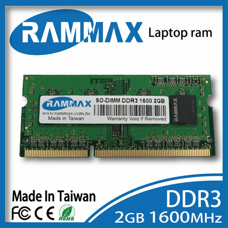 Meilleur Ordinateur portable DDR3 Ram 2GB | 4GB | 8 GB Mémoire PC3 12800 SO DIMM1600Mhz Non ECC 204pin CL11 haute compatible avec tous les carte mère de Portable