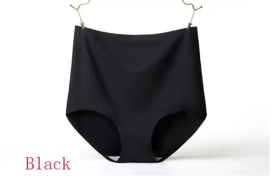 KJ307 Women's Panties Ice Silk Intimates 3D High Waist Underpants Sexy Lingerie seamless underwear big size briefs for women