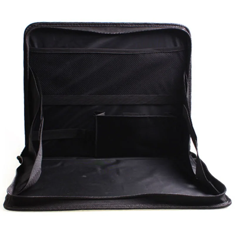 Black Laptop Computer Stand Tray Desk Table Folding Car Seat Back Storage Bag Safety Multi-function Computer Rack Car Organizer
