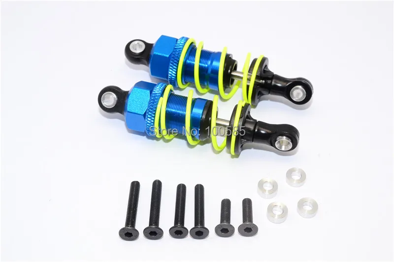 

ALLOY FRONT SHOCK ABSORBERS 55MM W PLASTIC BALL TOP for Tamiya WT-01N /GF01 & HPI Nitro RS4III RTR3/SPRINT 2 -WTN355F/PBT ADP055
