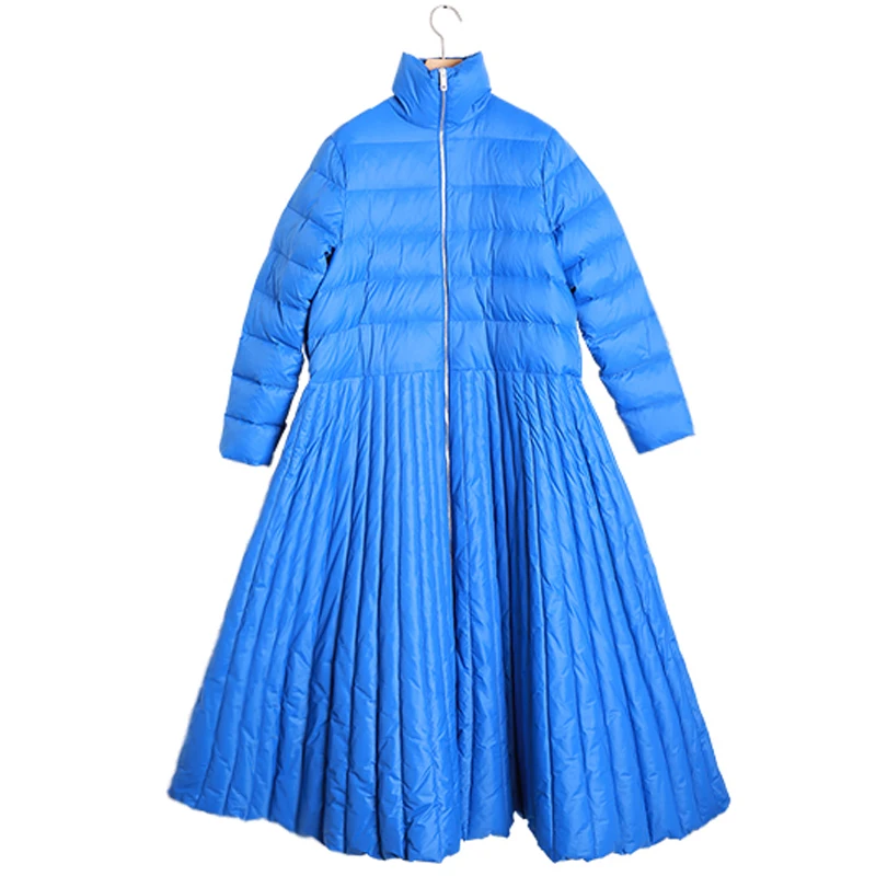 Plus size 6XL Down jackets 2019 new Fashion Women Winter Coat Long Slim Thicken Warm Down Jacket Outwear Parkas Big skirt Down J