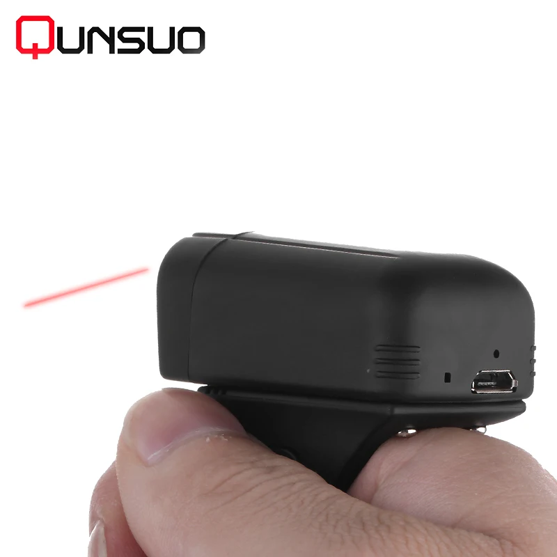 Считыватель штрих кодов Weirless laser mini сканер штрихкодов с bluetooth Portable Ring