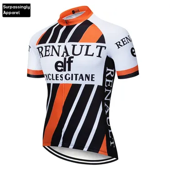 

2019 Pro Team New Orange ELF Cycling Jersey Bicycle Short Shirts Summer Breathable Mountain Bike Bicycle Clothing MTB Maillot