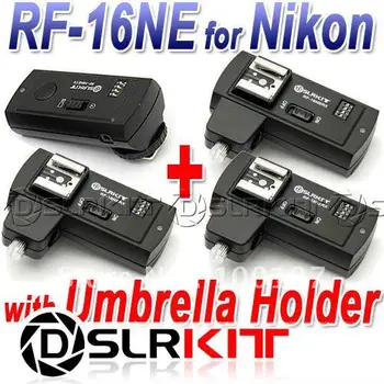 

RF-16NE Wireless Flash Trigger for NIKON with 3 Receivers