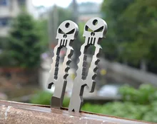 Multi Tool Pocket Portable Stainless Steel Camping Keychain Multi-functional Stick Hunting Screwdriver Crowbar Tactical Gear