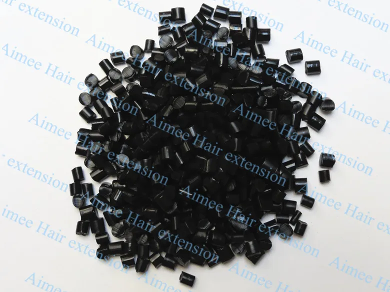 

Free shipping 1kg Keratin Glue Granules Beads Grains Hair Extensions Black color for I tip/ U-tip hair
