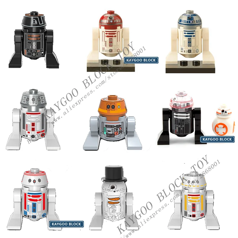 

Star Series Space Wars R2-D2 Robot Sale C3POBB8 R3-D5 R3D5 Reindeer R2D2 Building Blocks Force Awakens Models Toys