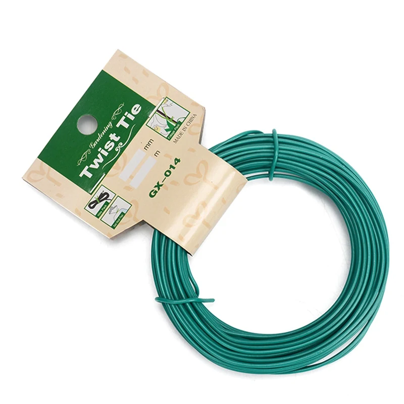 

15M Garden Twist Tie Plants Plastic Coated Wire Binding DIY Cable Grafting Rattan Climbing Bracket Accessories