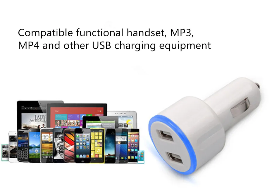 200pc-Universal-coche-de-Cargador-cigarette-lighter-blue-Halo-LED-light-Double-Dual-USB-Car-Charger (1)
