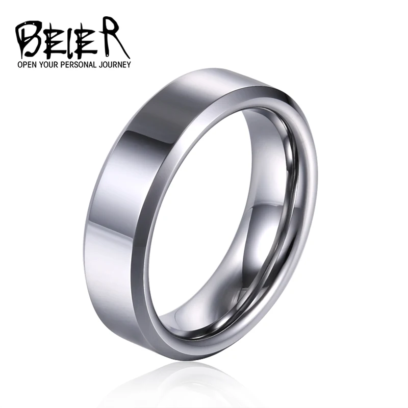 BEIER New 2018 Royal Men's Fashion With 4/6/8mm Tungsten Ring High Quality Wedding Jewelry Gift BR-W056