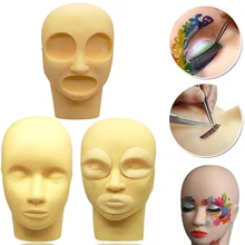 Съемный держатель подставки для парика тренировка лицевой манекен для массажа плоская голова макияж Манекен головы ресницы Удлинитель Набор инструментов
